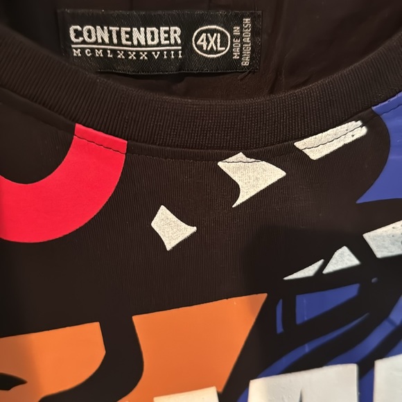 Contender Blue Comic Strip Graphic T-shirt - Picture 4 of 4